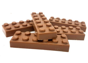 2 stuks Chocolade Lego in zakje