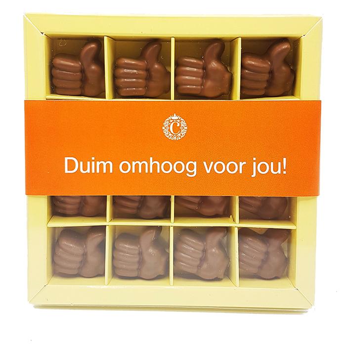 Chocoladeduimpjes.  Duim omhoog voor jou! Brievenbuspost