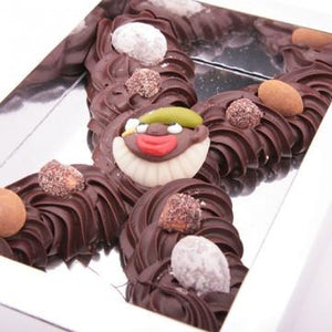 Chocolade-Room gespoten letter 200 gram Puur - bonbons -chocolade - Chocoladebox.nl