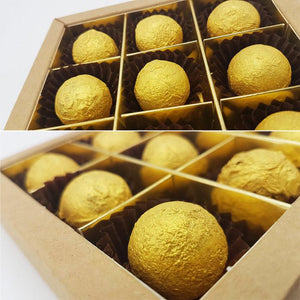 Gouden Blueberry chocoladetruffels - bonbons -chocolade - Chocoladebox.nl