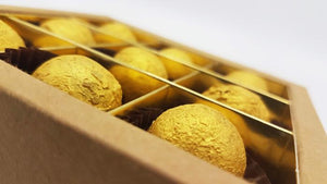 Gouden Blueberry chocoladetruffels - bonbons -chocolade - Chocoladebox.nl