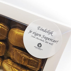 Gouden Supercars Melkchocolade-Sinaasappel - Eindelijk je eigen Supercar! Brievenbus