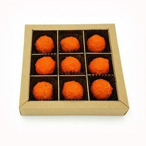 Koningstruffels 9 stuks in luxe craftdoosje - bonbons -chocolade - Chocoladebox.nl